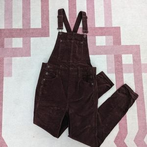 Brown Corduroy We the Free by Free People Overalls